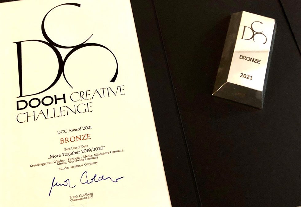 Bronze-Gewinn der DOOH Creative Challenge